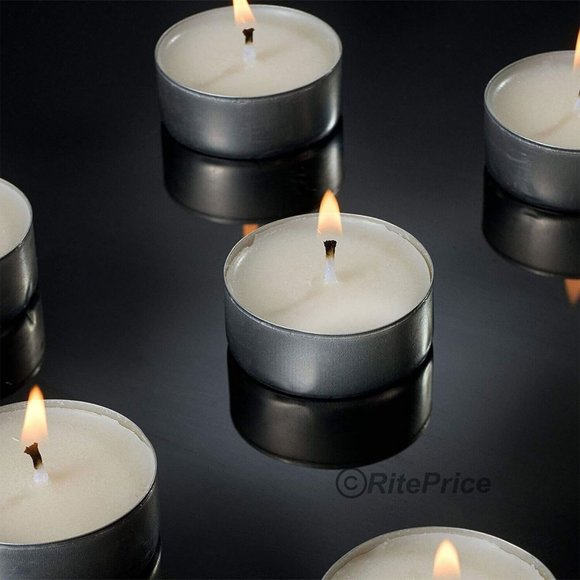 50PCS (1 Pack) Tealight Unscented White Candles 2.5 Hour Burn Time Dripless -New - Picture 10 of 11